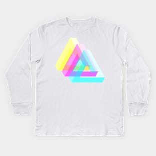 Impossible AND transparent triangles V2 Kids Long Sleeve T-Shirt